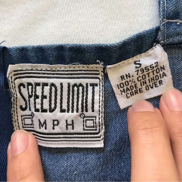 Speed Limit MPH Spaghetti Strap Denim Dress Small - Picture 12 of 12